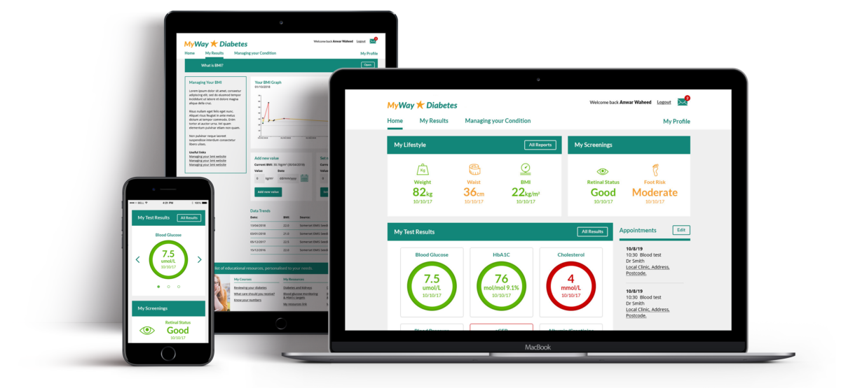MyWay Diabetes: Healthcare Professionals Page - MyWay Digital Health