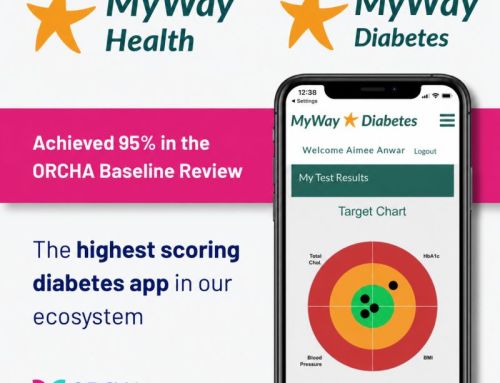 MyWay Diabetes achieves 95% ORCHA score and highest ranking on the platform